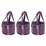 3Pcs Oxford Cloth Carrier Case Bag for Crystal Singing Bowl Storage 12inch