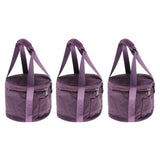 3Pcs Oxford Cloth Carrier Case Bag for Crystal Singing Bowl Storage 12inch