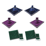 6Pieces Tarot Card Table Cloth Tapestry Board Game Divination Wicca Bag
