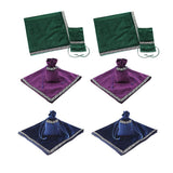 6Pieces Tarot Card Table Cloth Tapestry Board Game Divination Wicca Bag