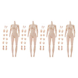 1/6 Female Seamless Body Big Bust Sculpt for 12inch Action Figure Body x4