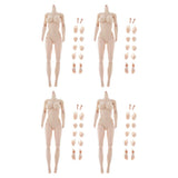 1/6 Female Seamless Body Big Bust Sculpt for 12inch Action Figure Body x4