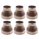 6 Piece 4.0" O.D. to 2.5" O.D. Turbo Exhaust Pipe Stainless Steel Reducer