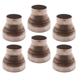 6 Piece 4.0" O.D. to 2.5" O.D. Turbo Exhaust Pipe Stainless Steel Reducer