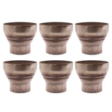 6 Piece 4.0" O.D. to 2.5" O.D. Turbo Exhaust Pipe Stainless Steel Reducer