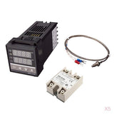 5xDigital PID REX-C100 Temperature Controller+max.40A SSR K Thermocouple Set