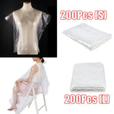 Set of 400 Disposable Hair Cutting Cape Gowns Unisex Hair Cut Protect Capes