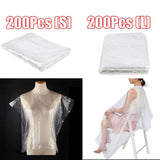 Set of 400 Disposable Hair Cutting Cape Gowns Unisex Hair Cut Protect Capes