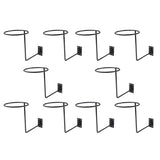 10x Motorcycle Accessories Helmet Holder Hanger Rack Jacket Hook Gifts Black