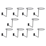 10x Motorcycle Accessories Helmet Holder Hanger Rack Jacket Hook Gifts Black