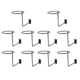 10x Motorcycle Accessories Helmet Holder Hanger Rack Jacket Hook Gifts Black