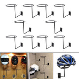 10x Motorcycle Accessories Helmet Holder Hanger Rack Jacket Hook Gifts Black