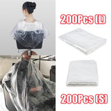 Set of 400 Waterproof Disposable Hair Cutting Cape Gown Hair Cut Capes