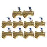 10 Pieces 1 inch Ball Valve Female and Female Thread Pipe Fitting Heavy Duty