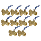 10 Pieces 1 inch Ball Valve Female and Female Thread Pipe Fitting Heavy Duty