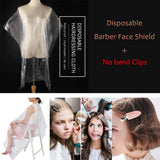250 Waterproof Disposable Hair Cutting Cape Gown Hairdresser Apron+16 xClips