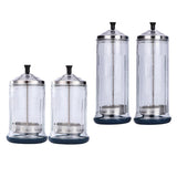 4x Disinfection Jar Container Sanitizer Glass Tool Germicide Jar Cup L/S