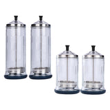 4x Disinfection Jar Container Sanitizer Glass Tool Germicide Jar Cup L/S