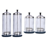 4x Disinfection Jar Container Sanitizer Glass Tool Germicide Jar Cup L/S