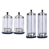 4x Disinfection Jar Container Sanitizer Glass Tool Germicide Jar Cup L/S