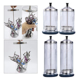 4x Disinfection Jar Container Sanitizer Glass Tool Germicide Jar Cup L/S