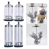 4x Disinfection Jar Container Sanitizer Glass Tool Germicide Jar Cup L/S
