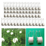 50pcs 15M Garden Tomato Hook Vegetable Clamps For Garden Farms Planting
