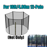 Safety Net Enclosure Mesh Netting Enclosure Black & Pull Tool 16ft 12-Pole
