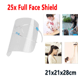 25x Safety Full Face Shield All-Round Goggles Face Cover Visor Hat Dustproof