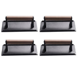 Durable Cast Iron Meat Grill Press for Pan Oven Griddle Skillet 3-5pcs 4pcs