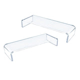 Home Clear Monitor Stand Shelf PC LCD Computer Screen Riser Tray Holder 2pcs