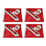 4 Sets Backyard Practice Golf Hole Pole Flag Cup Stick Pole Putting Green