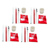 4 Sets Backyard Practice Golf Hole Pole Flag Cup Stick Pole Putting Green