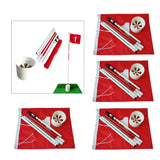 4 Sets Backyard Practice Golf Hole Pole Flag Cup Stick Pole Putting Green