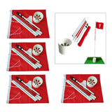 4 Sets Backyard Practice Golf Hole Pole Flag Cup Stick Pole Putting Green