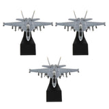3pcs 1:100 F/A-18 Strike Helicopter Diecast Army Model & Dispaly Stand Decor