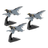 3pcs 1:100 F/A-18 Strike Helicopter Diecast Army Model & Dispaly Stand Decor