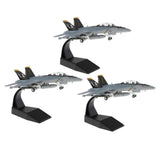 3pcs 1:100 F/A-18 Strike Helicopter Diecast Army Model & Dispaly Stand Decor