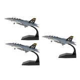 3pcs 1:100 F/A-18 Strike Helicopter Diecast Army Model & Dispaly Stand Decor