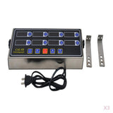 3pcs Portable Calculagraph 8 Channel Digital Timer Kitchen Cooking Timing
