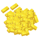 80PCS Fake Gold Bullion Bar Paperweight Door Stop for Childen Kids Toy Gift