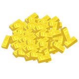 80PCS Fake Gold Bullion Bar Paperweight Door Stop for Childen Kids Toy Gift