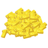 80PCS Fake Gold Bullion Bar Paperweight Door Stop for Childen Kids Toy Gift