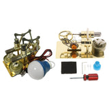 2x Mini Hot Air Stirling Engine Motor Model Educational Steam Heat Education