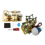 2x Mini Hot Air Stirling Engine Motor Model Educational Steam Heat Education