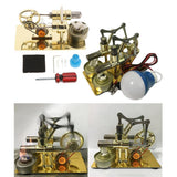 2x Mini Hot Air Stirling Engine Motor Model Educational Steam Heat Education