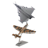 2pcs 1/72 Dassault Rafale Plane Fighter Alloy & JU87   Diecast Aircraft