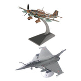 2pcs 1/72 Dassault Rafale Plane Fighter Alloy & JU87   Diecast Aircraft