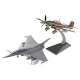 2pcs 1/72 Dassault Rafale Plane Fighter Alloy & JU87   Diecast Aircraft