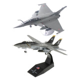 2x 1/72 Dassault Rafale Plane Fighter & 1/100 F-14 Tomcat Diecast Aircraft